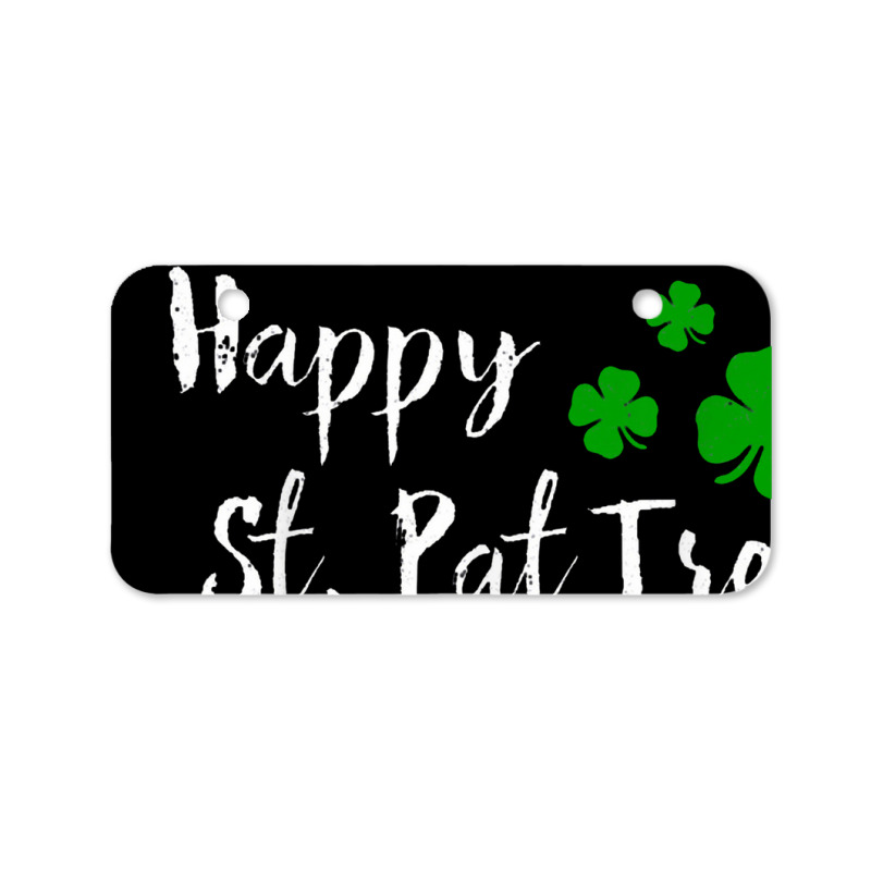 Happy St. Pat Trex Day Dinosaur St. Patrick's Day Bicycle License Plate | Artistshot