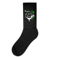 Happy St. Pat Trex Day Dinosaur St. Patrick's Day Socks | Artistshot