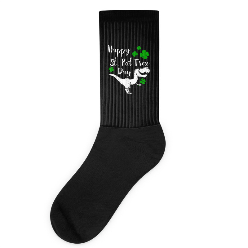 Happy St. Pat Trex Day Dinosaur St. Patrick's Day Socks | Artistshot