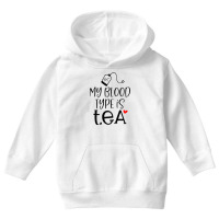 My Blood Type Is Tea Youth Hoodie | Artistshot