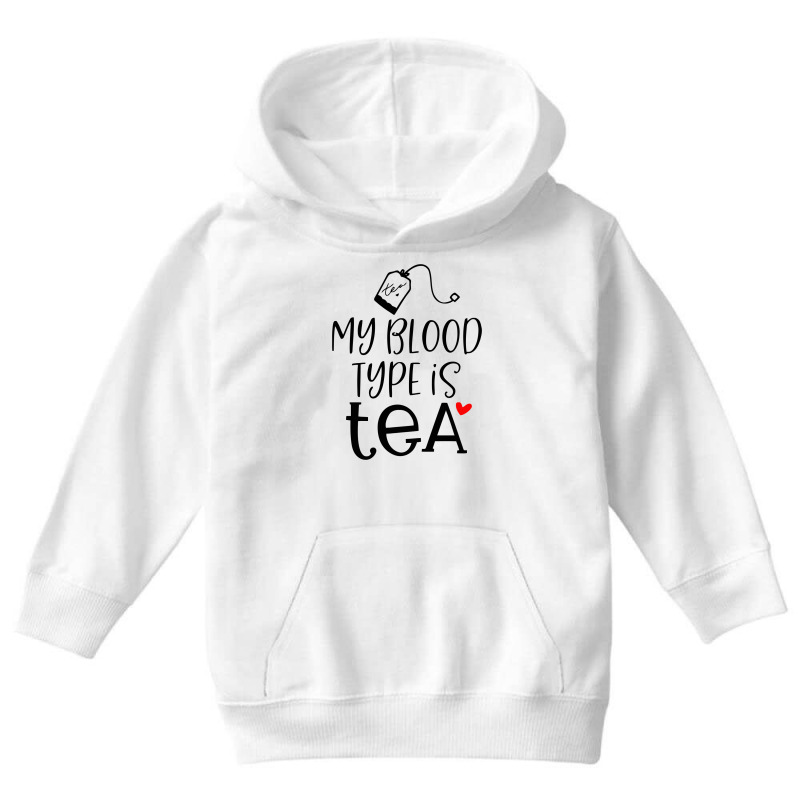 My Blood Type Is Tea Youth Hoodie by marceliana | Artistshot