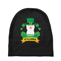 Lucky O'llama St Patricks Day Baby Beanies | Artistshot