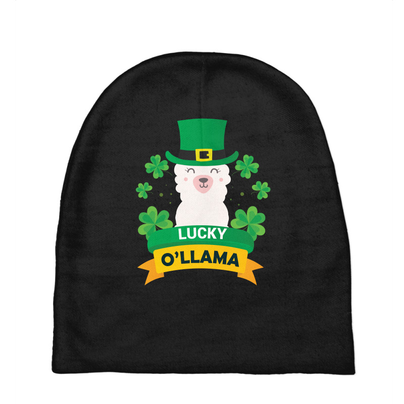 Lucky O'llama St Patricks Day Baby Beanies | Artistshot