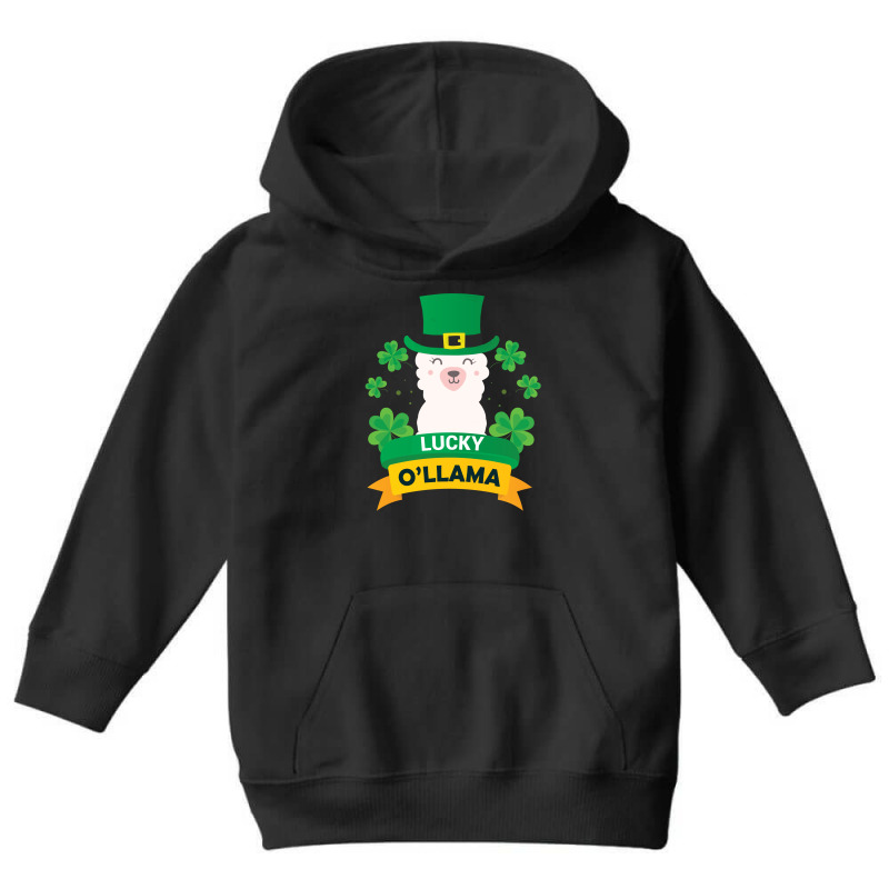 Lucky O'llama St Patricks Day Youth Hoodie | Artistshot