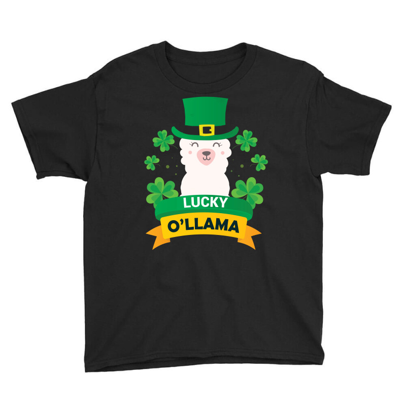 Lucky O'llama St Patricks Day Youth Tee | Artistshot