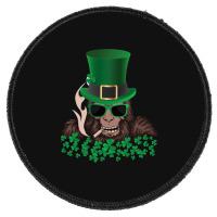 Sasquatch St. Patrick's Day Round Patch | Artistshot