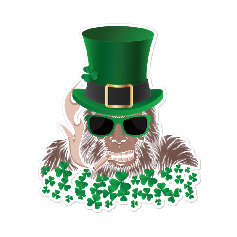 Sasquatch St. Patrick's Day Sticker | Artistshot