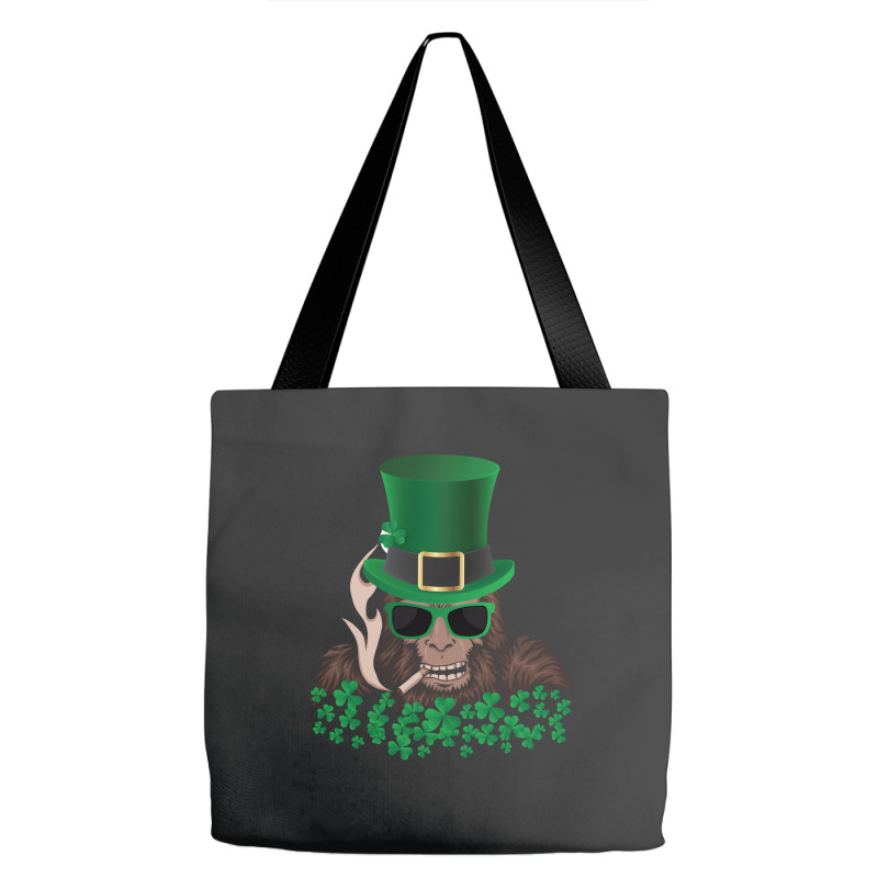 Sasquatch St. Patrick's Day Tote Bags | Artistshot