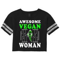 Awesome Vegan Woman Vegetable Okra Plant Scorecard Crop Tee | Artistshot