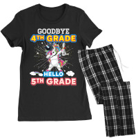 Goodbye 4th Grade Hello 5th Last Day Of School Unicorn Dab Women's Pajamas Set | Artistshot