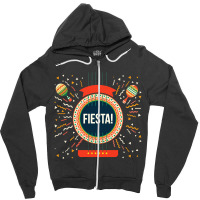 Bright And Colorful Mexican Fiesta Zipper Hoodie | Artistshot