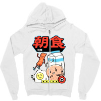 Breakfast Squad Zipper Hoodie | Artistshot