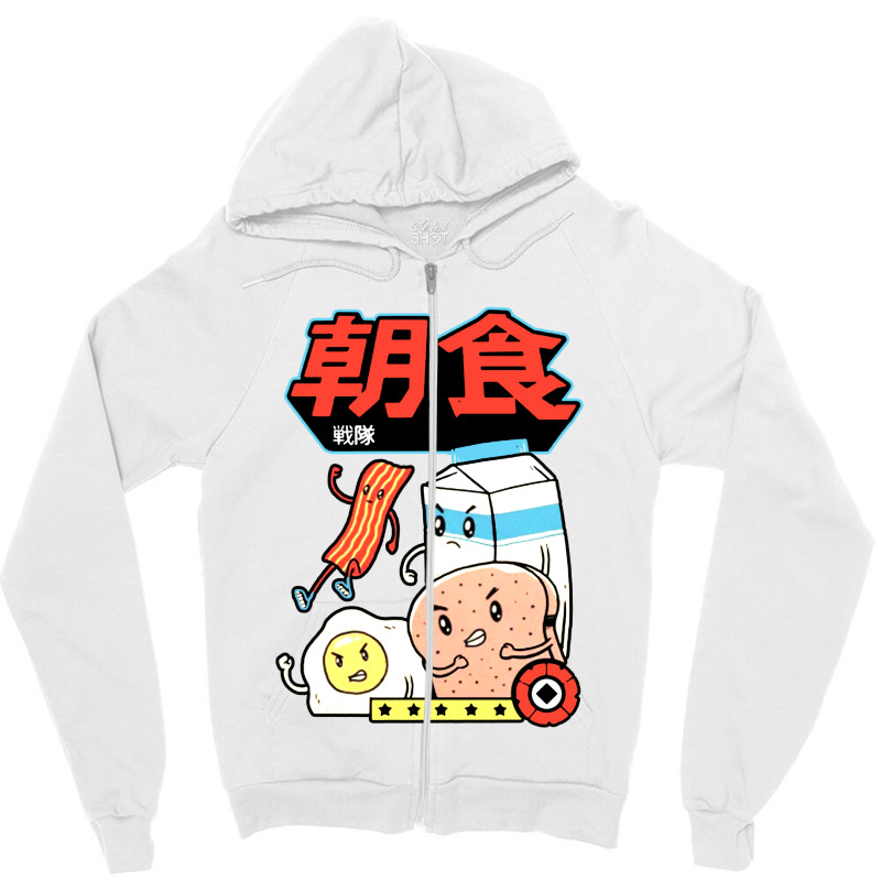 Breakfast Squad Zipper Hoodie | Artistshot