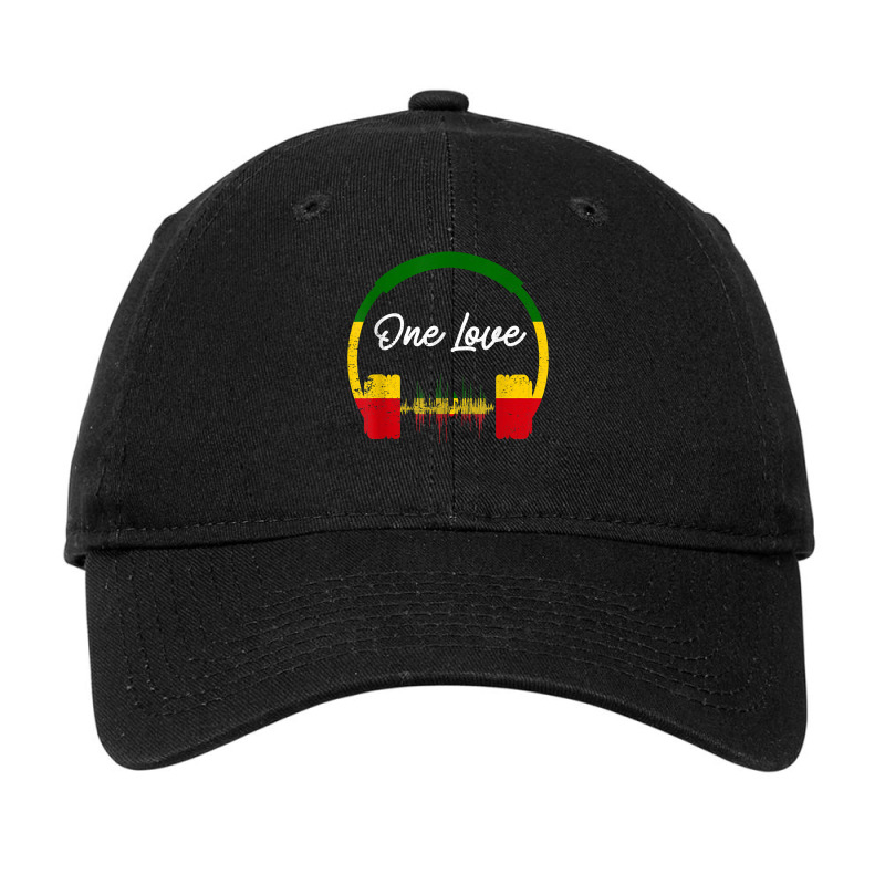 Rasta Reggae Music Headphones Jamaican Pride T Shirt Adjustable Cap by TappanSajan | Artistshot