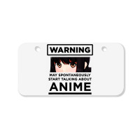 Start Talking About Anime Bicycle License Plate | Artistshot