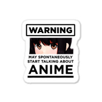 Start Talking About Anime Sticker | Artistshot