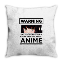 Start Talking About Anime Throw Pillow | Artistshot