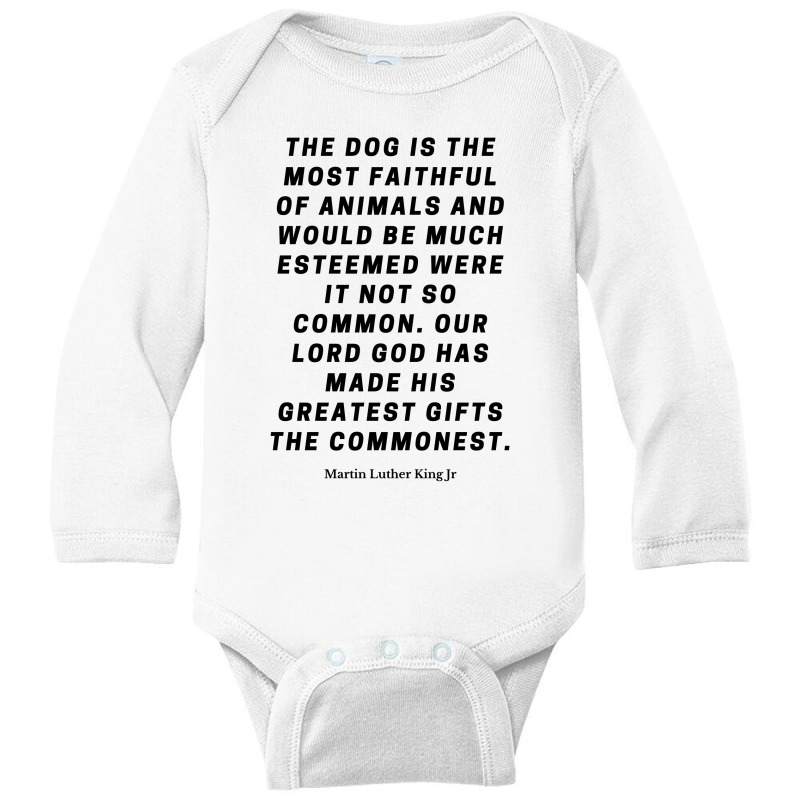 Martin Luther Quote Long Sleeve Baby Bodysuit by ARTMAKER79 | Artistshot