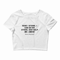 Martin Luther Quote Crop Top | Artistshot