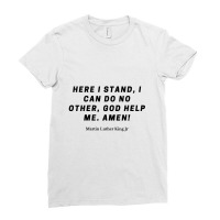 Martin Luther Quote Ladies Fitted T-shirt | Artistshot