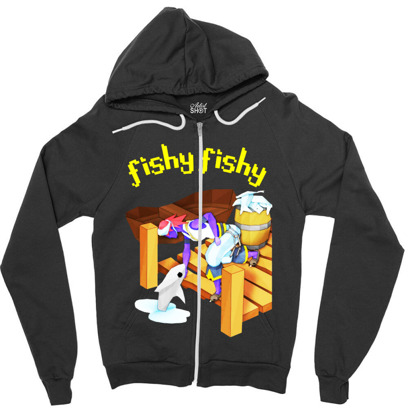 Fishy Fishy! Crewneck Zipper Hoodie | Artistshot