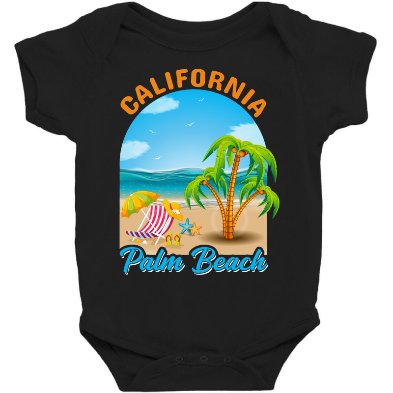 California Palm Beach Baby Bodysuit by vasu4christ | Artistshot