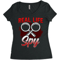 Real Life Spy Investigation Investigator Private Detective T Shirt Women's Triblend Scoop T-shirt | Artistshot