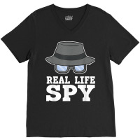 Real Life Spy Investigation Private Detective Investigator T Shirt V-neck Tee | Artistshot