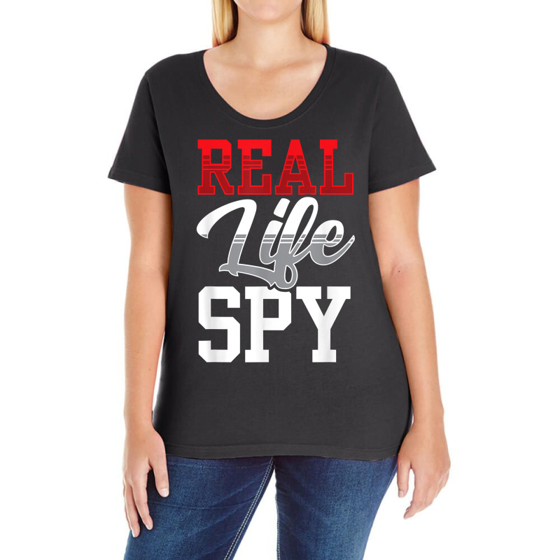 Real Life Spy Private Detective Investigation Investigator T Shirt Ladies Curvy T-Shirt by ReagerAero | Artistshot