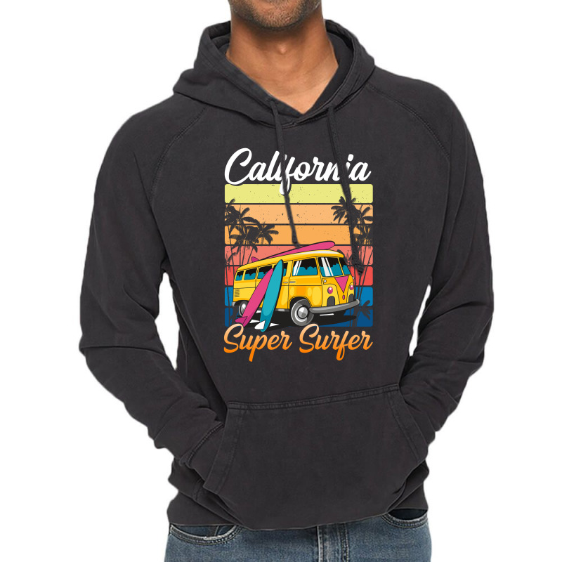 Summer Design - California Super Surfer Vintage Hoodie by vasu4christ | Artistshot