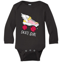 Skate Pop Art Sport Long Sleeve Baby Bodysuit | Artistshot