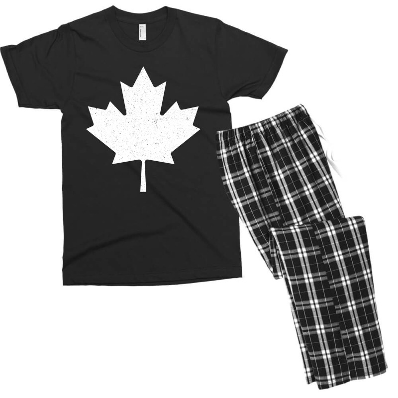 Maple Leaf Grunge Men's T-shirt Pajama Set | Artistshot
