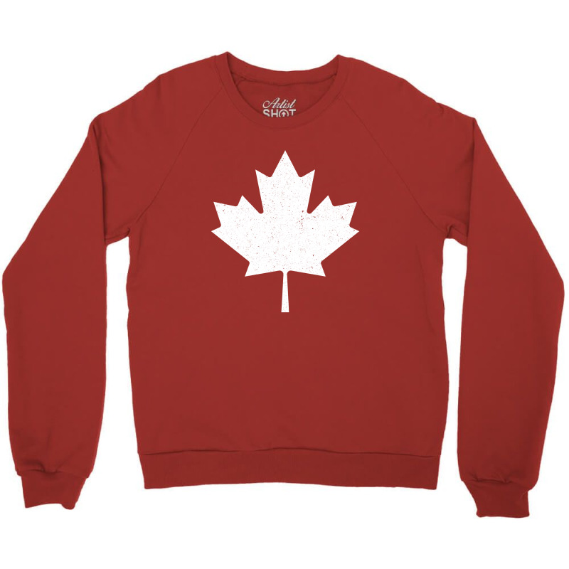 Maple Leaf Grunge Crewneck Sweatshirt | Artistshot
