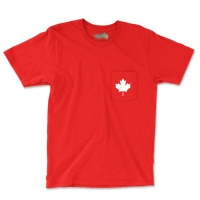 Maple Leaf Grunge Pocket T-shirt | Artistshot