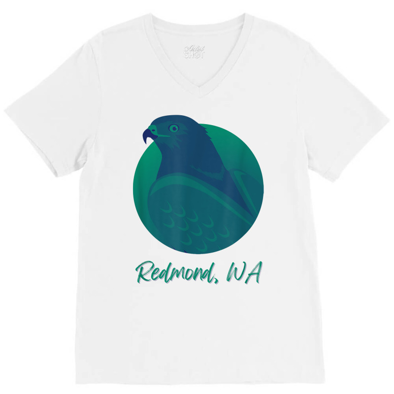 Redmond Wa Osprey Sea Green Raptor Ocean Bird T Shirt V-Neck Tee by ReagerAero | Artistshot