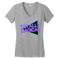 Retro 80s Totally Dadical Rad Father Gift For Eighties Dads Tank Top Women's V-neck T-shirt | Artistshot