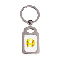 People's Republic Of Burlington Softball Silver Rectangle Keychain | Artistshot