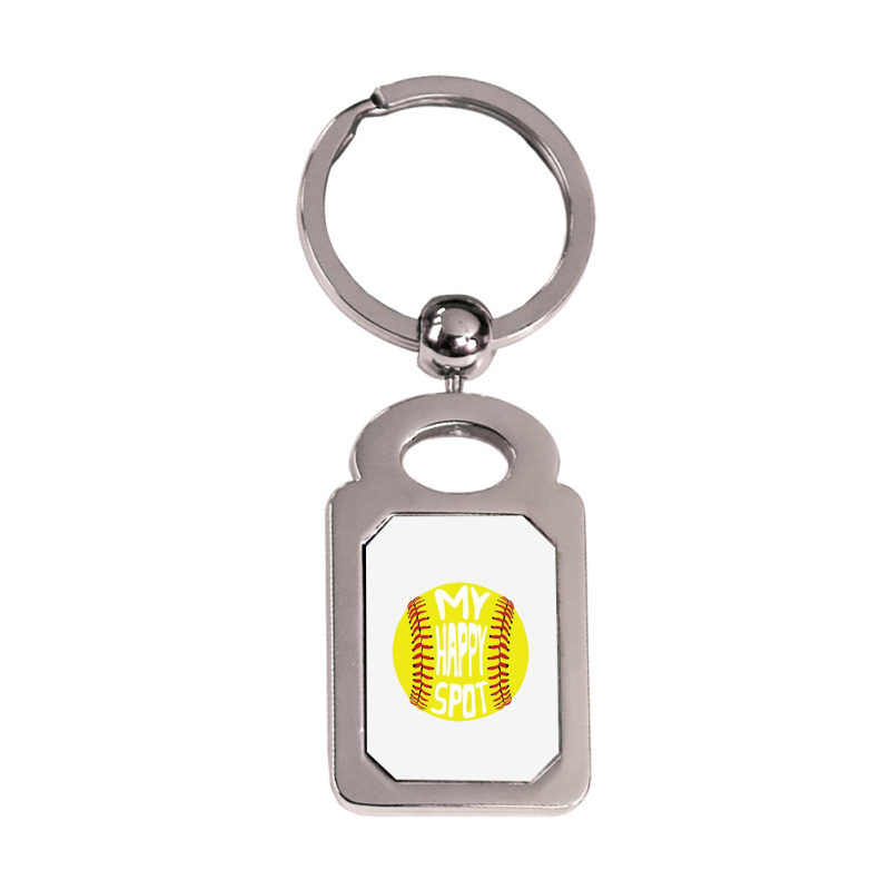 People's Republic Of Burlington Softball Silver Rectangle Keychain | Artistshot