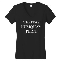 Truth Never Perishes Veritas Numquam Perit Tank Top Women's V-neck T-shirt | Artistshot