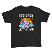 Kids 100 Days Smarter Unicorn 100th Day Of School Girls Kids Youth Tee | Artistshot