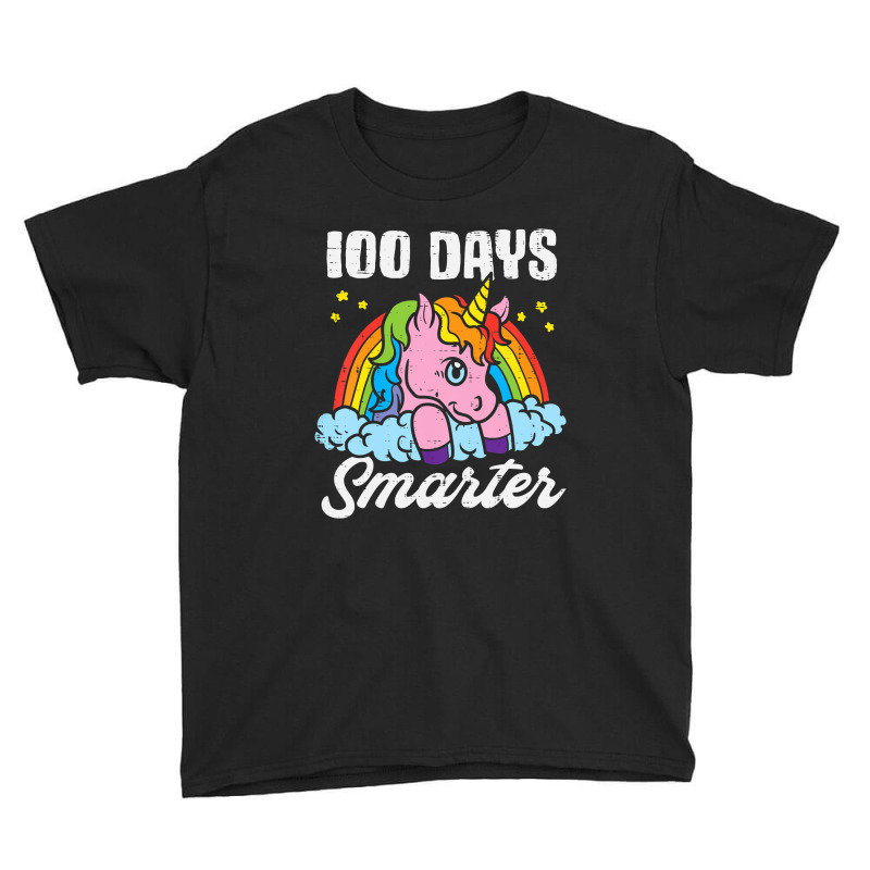 Kids 100 Days Smarter Unicorn 100th Day Of School Girls Kids Youth Tee by thutrang92 | Artistshot