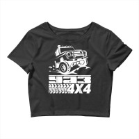 Uaz Offroad 4x4 4wd Utility Vehicle Russia Ussr T Shirt Crop Top | Artistshot