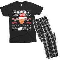 Make Christams Great Agaian Trump Gift For Trump Men's T-shirt Pajama Set | Artistshot