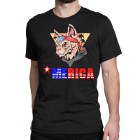 Merica Yorkie Classic T-shirt | Artistshot