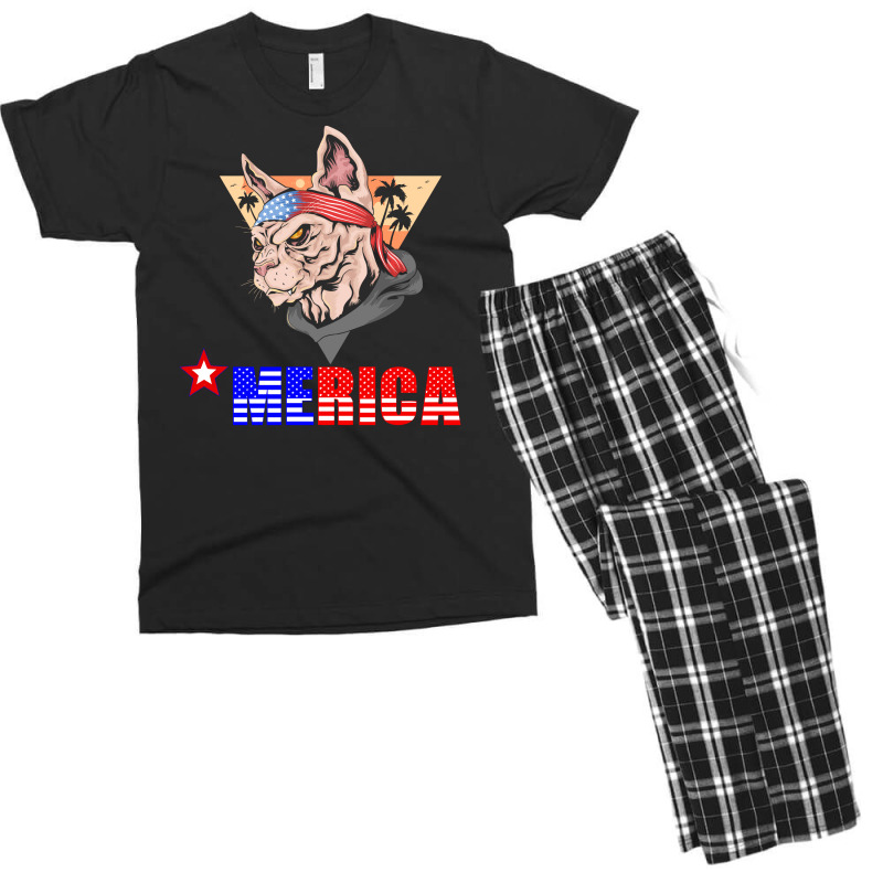 Merica Yorkie Men's T-shirt Pajama Set by CUSER2397 | Artistshot