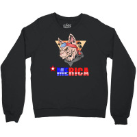 Merica Yorkie Crewneck Sweatshirt | Artistshot