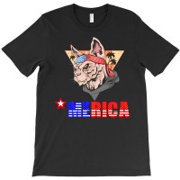 Merica Yorkie T-shirt | Artistshot