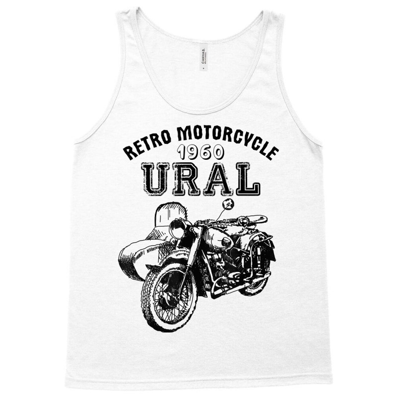 Retro Motorcycle Ural T Shirt   Vintage Sidecar Motorbike Tank Top by ReagerAero | Artistshot