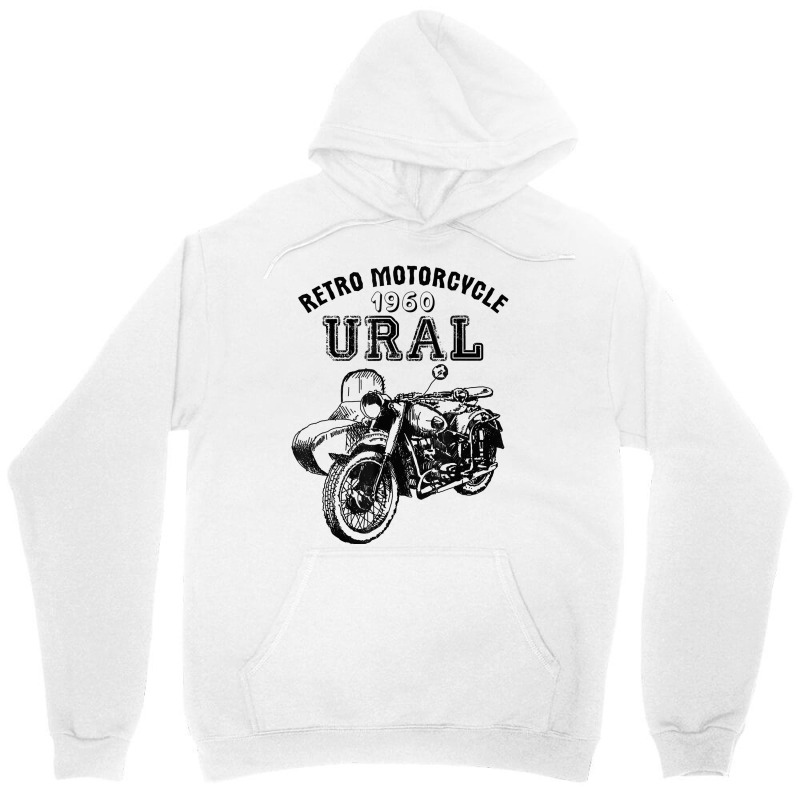 Retro Motorcycle Ural T Shirt   Vintage Sidecar Motorbike Unisex Hoodie by ReagerAero | Artistshot