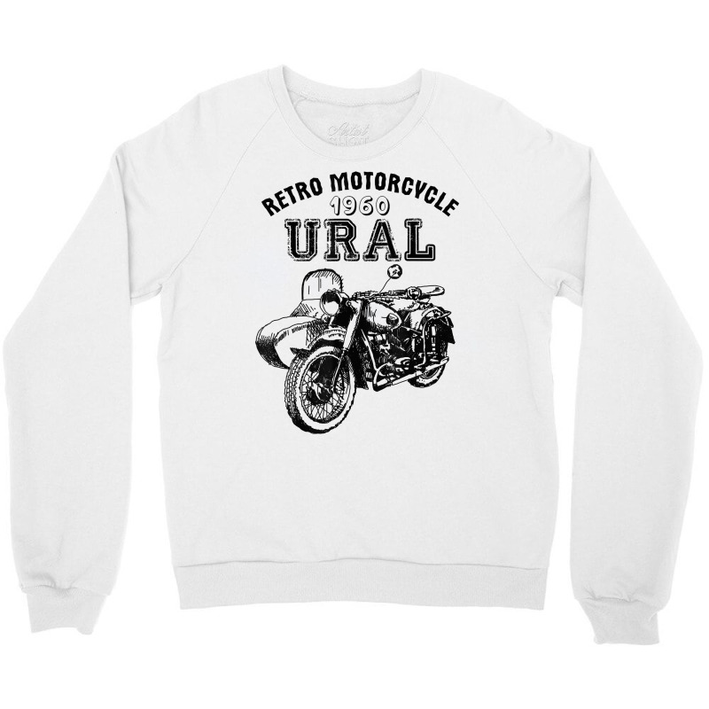 Retro Motorcycle Ural T Shirt   Vintage Sidecar Motorbike Crewneck Sweatshirt by ReagerAero | Artistshot